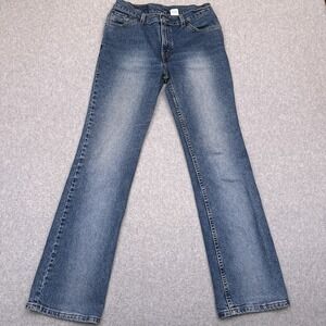 Vintage Levi's 517 Jeans Women's 9 JR Bootcut Slim Fit Denim Stretch Made in USA